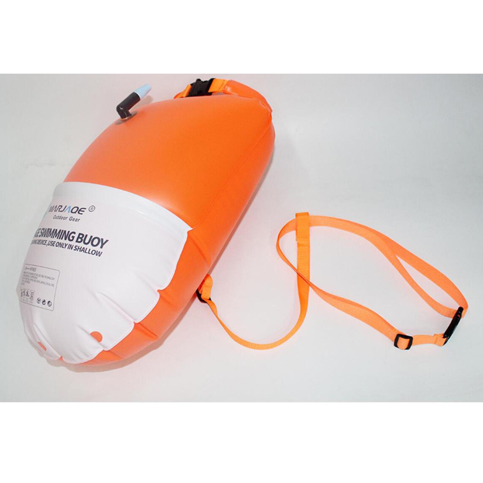 Swim Buoy Open Water - 20L PVC Schwimmboje mit verstellbarem Hüftgurt,