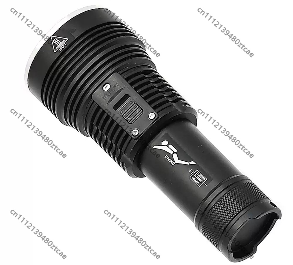 Underwater Flashlight - Hochleistungs-Weiße-Laser-Tauchlampe Fokussierbare Langstrecken-Unterwasser-Profi-Beleuchtungstaschenlampe
