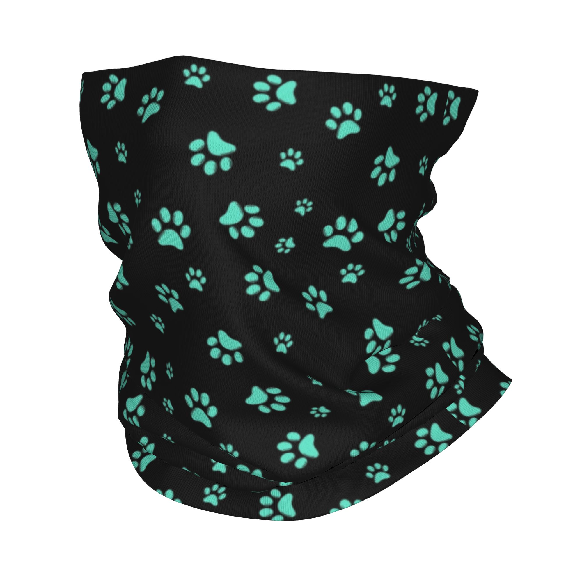 Aquatic Sports - Individuelles Aqua-Hundepfotenmuster Bandana Halstuch für Wandern