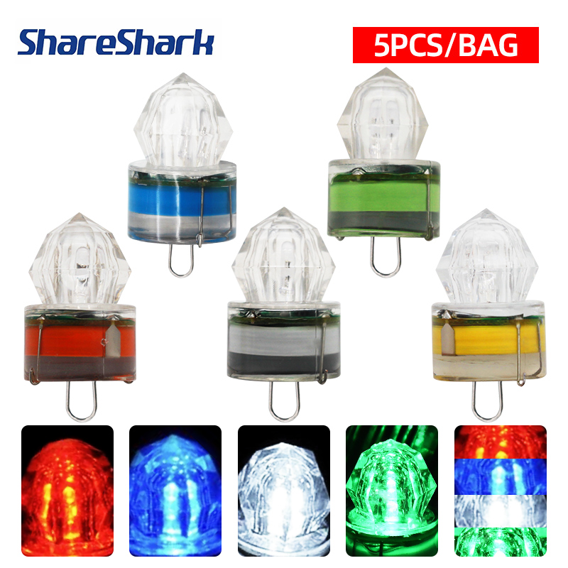 ShareShark 5 stücke LED Angeln – Underwater Flashlight Bewertung und Preis